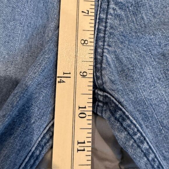 Vintage Y2K OTB One Tuff Babe Jeans Pink Paint Split Hem Medium Wash Size 7/8 - Picture 10 of 14